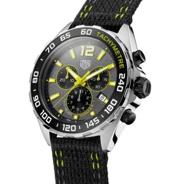 TAG Heuer WAU1112.BA0858 Formula 1 Reloj de acero inoxidable con esfera  negra para hombre, Negro -, Reloj de cuarzo, cronógrafo, movimiento de  cuarzo